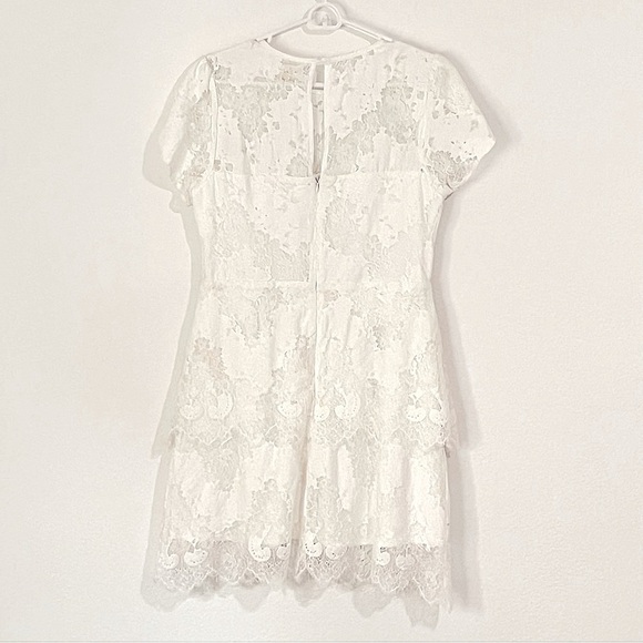 Lena White Flutter Sleeve Midi Sundress - Picture 2 of 3